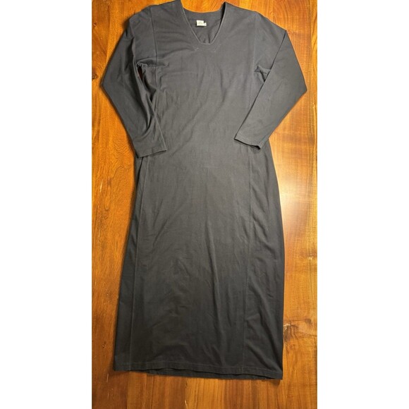 Peruvian Connection Dresses & Skirts - Peruvian Connection Pima Cotton Black Maxi Dress Medium Quiet Luxury Classic M